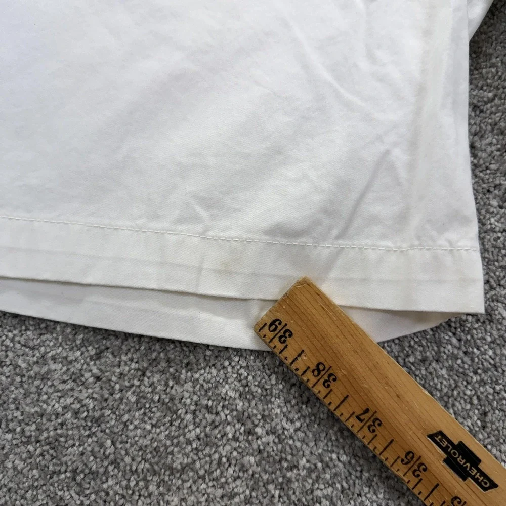 Lacoste Shorts Mens 36 White Classic Fit Chino Cotton 11in Logo Casual Summer